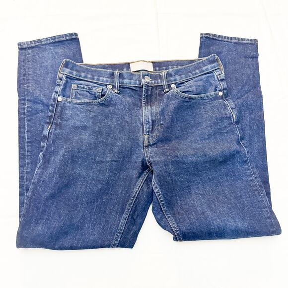 Everlane Slim Dark Wash Denim Jeans Zip FluySize 31 x 32 - Picture 4 of 7